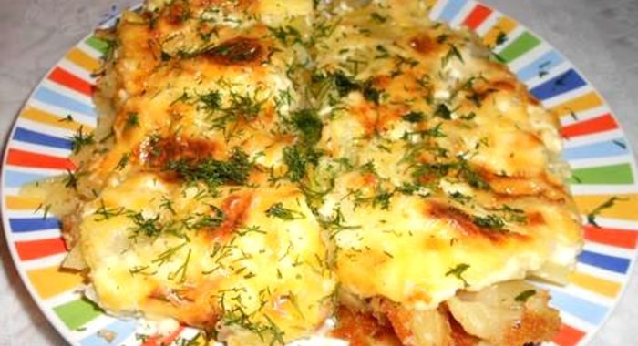 Картофельная запеканка с мясом и сыром