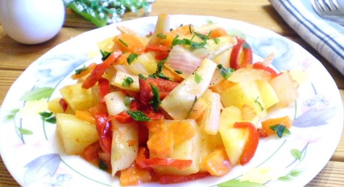 Рагу с фасолью