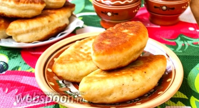 Пирожки с капустой из заварного дрожжевого теста жареные