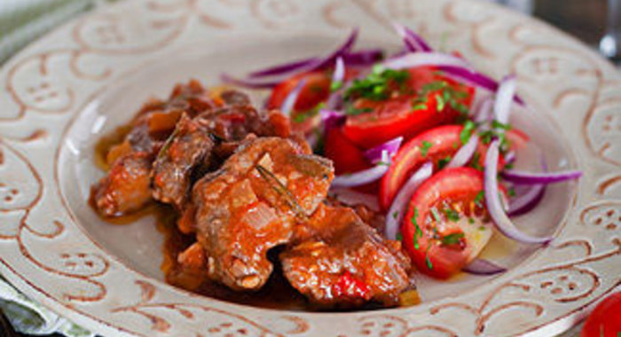 Миланское мясное рагу в мультиварке