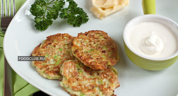 Кабачковые оладьи