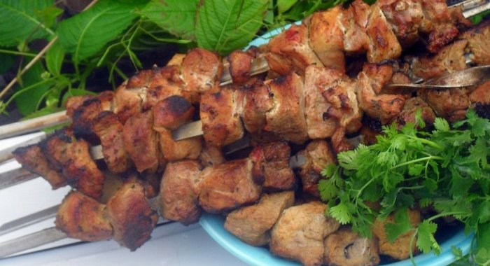Шашлык из свинины в пивном маринаде