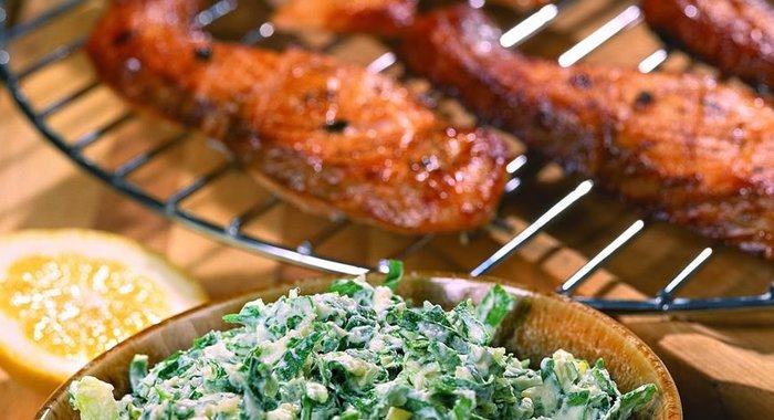 Лосось в лимонном маринаде