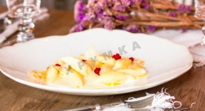 Ленивые вареники с кремом Наполеон