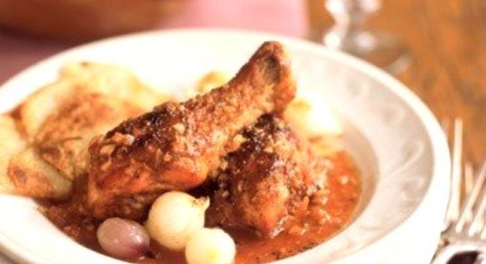 Чахохбили с белым вином