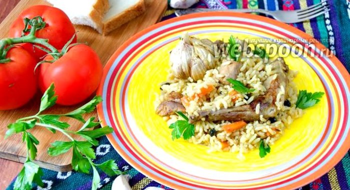 Плов с кроликом в мультиварке