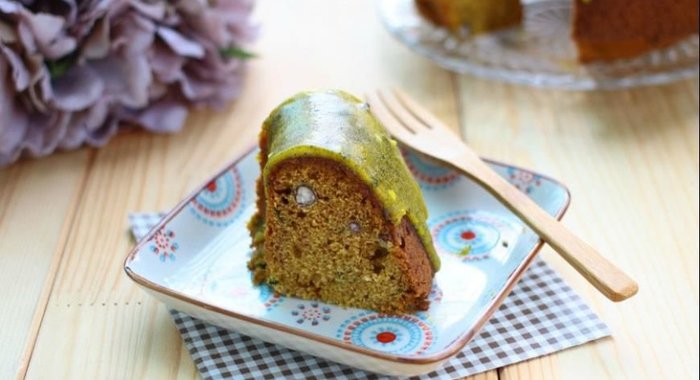 Тыквенный кекс с фасолью Осенний венец