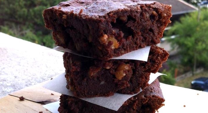 Брауни с миндалем