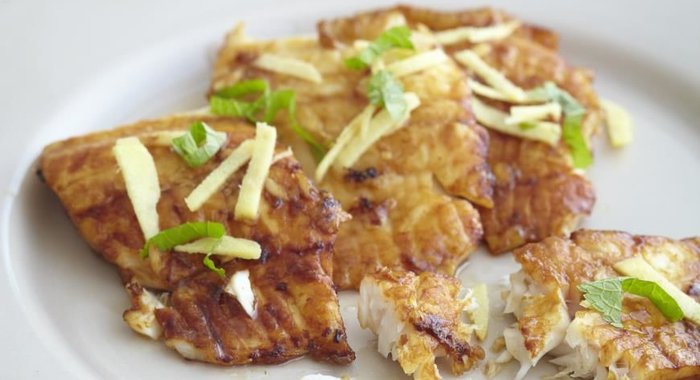 Филе тилапии в имбирном маринаде