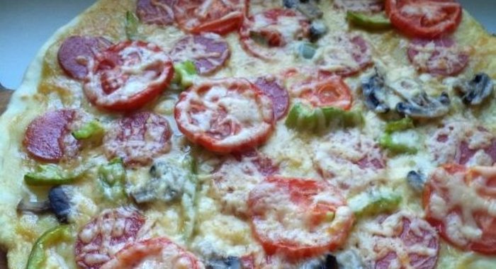Пицца на дрожжевом тесте