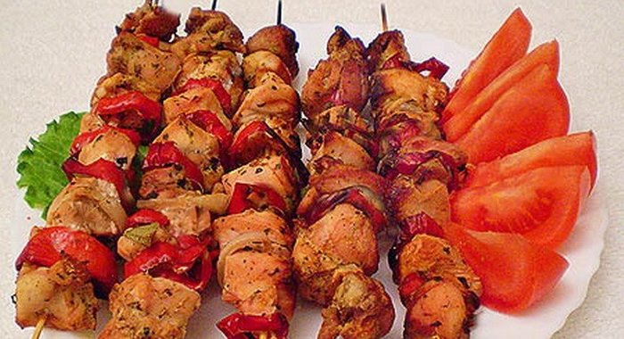 Шашлык из филе курицы