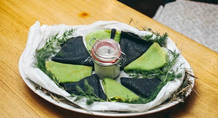 Шпинатовые блинчики