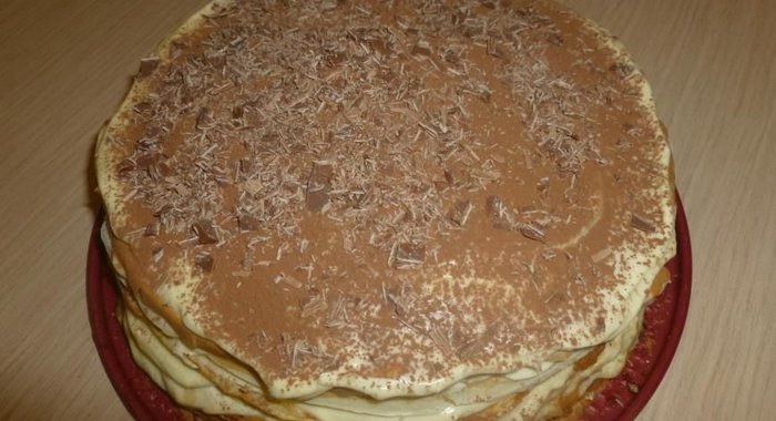 Блинный торт Тирамису