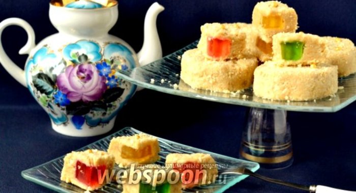 Пирожные без выпечки с мармеладом