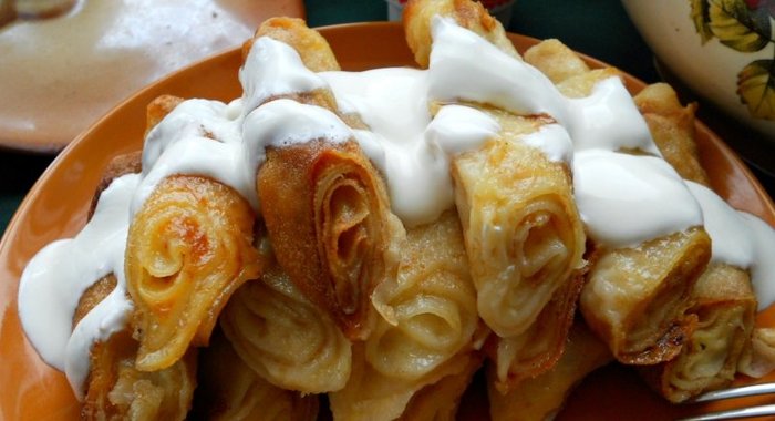 Налистники с творогом (налiснiкi з творагам)