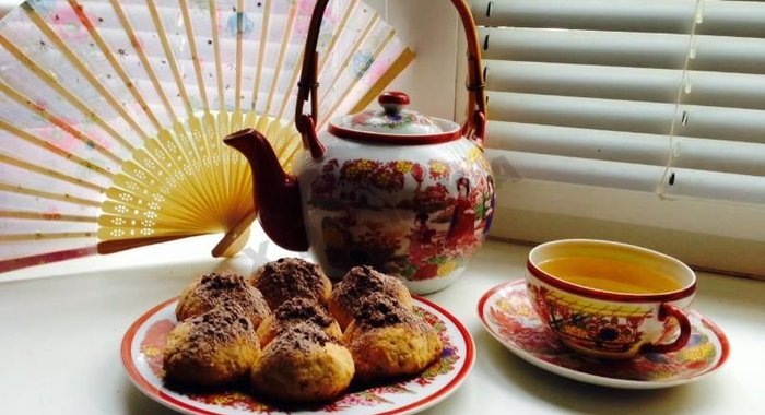 Печенье песочное с тыквой и шоколадом