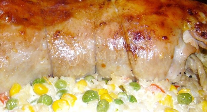 Сочный куриный рулетик