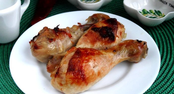 Куриные голени в грейпфрутово - мятном маринаде