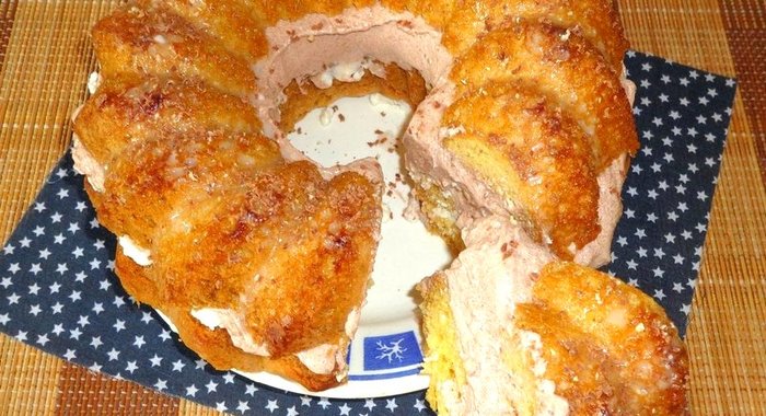 Торт с масляным кремом и творогом