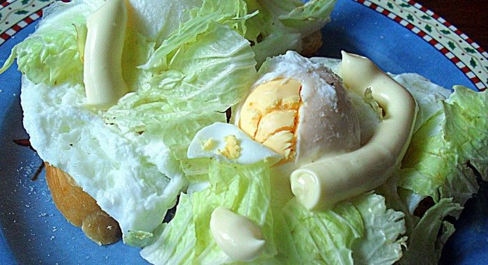 Бутерброд с яйцом