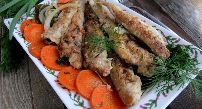 Корюшка в белом маринаде