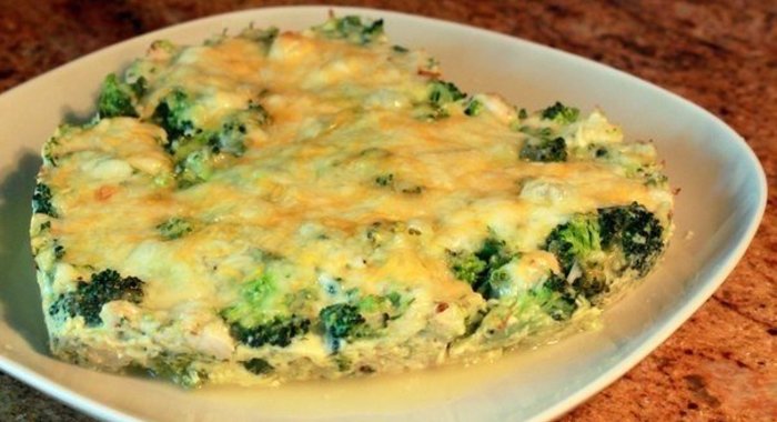 Запеканка из брокколи диетическая
