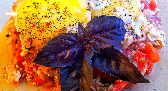 Омлет со свежими овощами