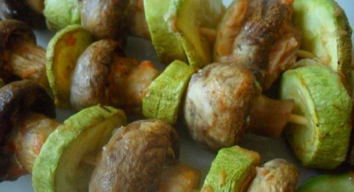 Шашлык из шампиньонов