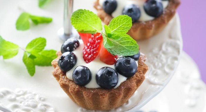 Тартинки с заварным сливочным кремом