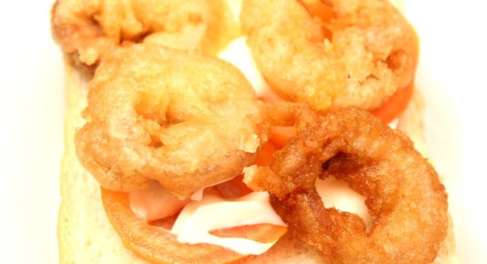 Бутерброды с кальмарами