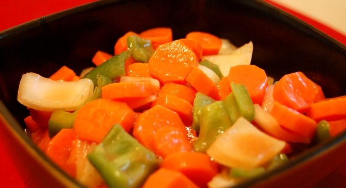 Морковь под маринадом