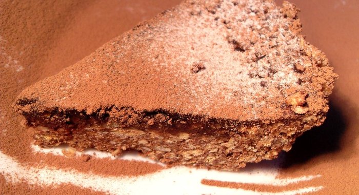 Шоколадно-ореховый торт без запекания