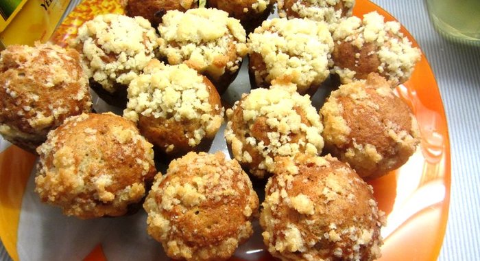 Хрустящие банановые маффины