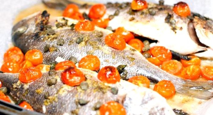 Дорада в имбирно-мятном маринаде