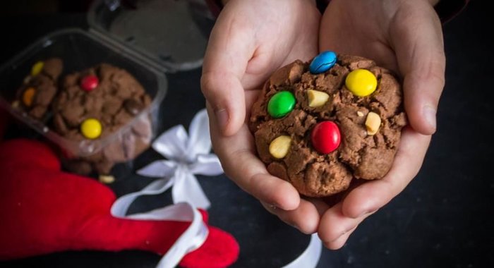 Печенье с конфетками