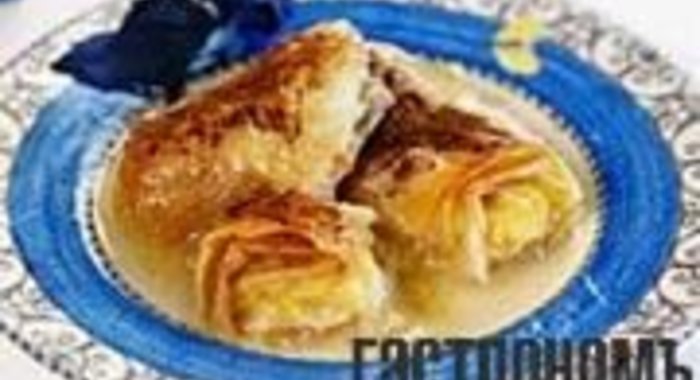 Галактобуреко (пирожное с манной крупой)