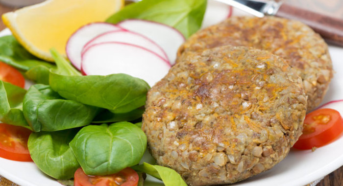 Капустные котлеты с чечевицей