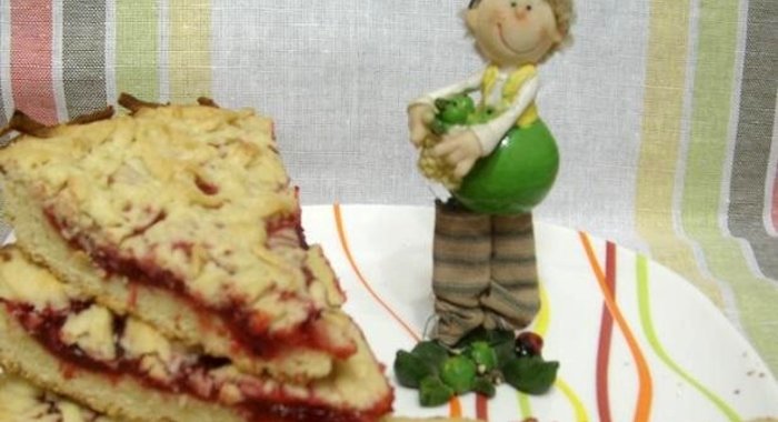 Фруктовый песочный пирог