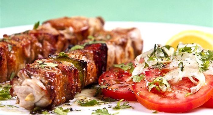 Шашлыки из маринованной говядины по‑азиатски