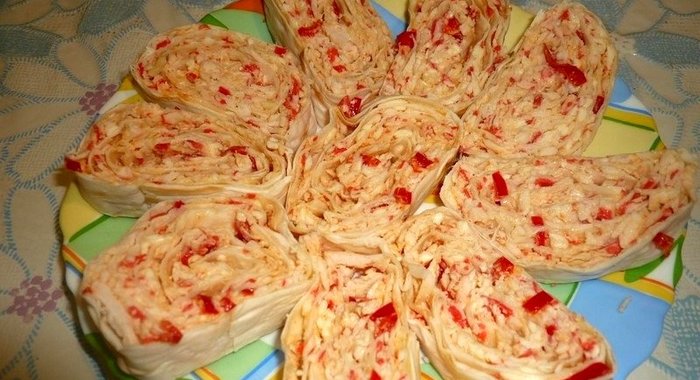 Рулет с лавашом