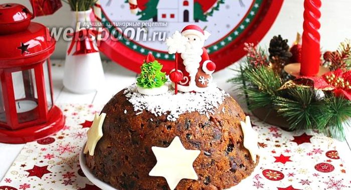 Рождественский кекс-пудинг
