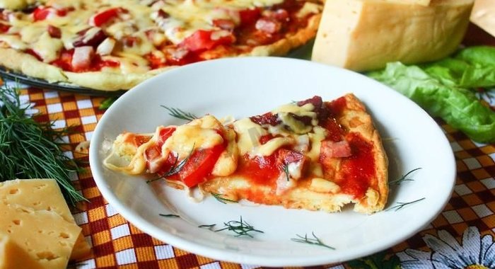 Быстрая пицца в микроволновке