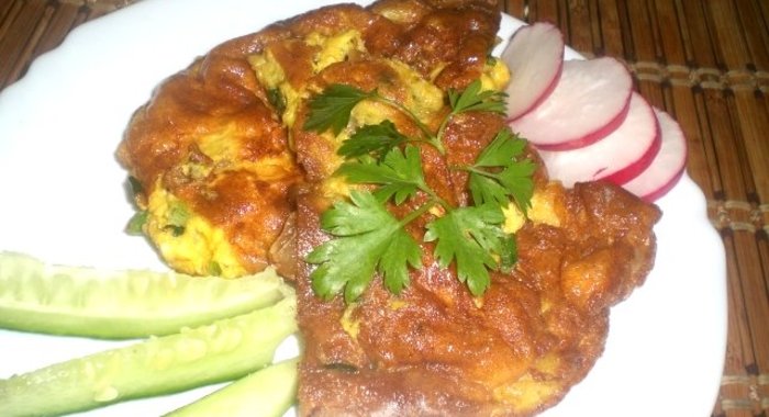 Омлет по-деревенски