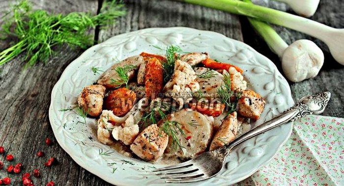 Рагу из молодых овощей