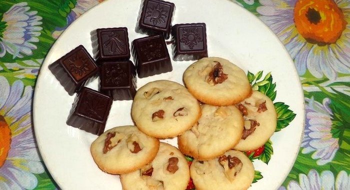 Печенье с корицей и грецким орехом