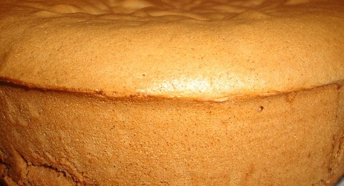 Бисквит со сметаной