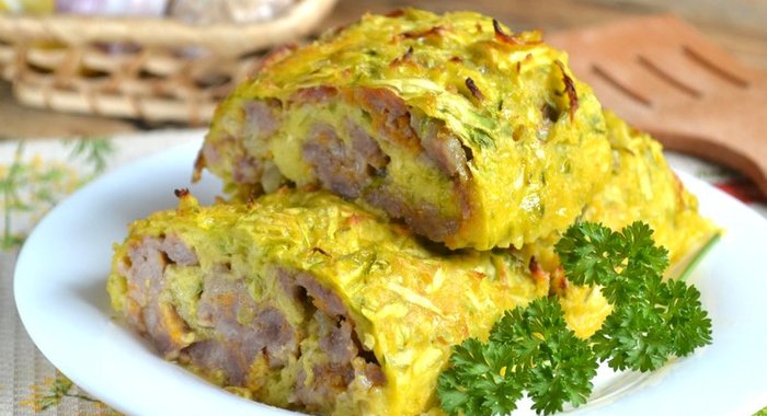 Рулет из кабачков