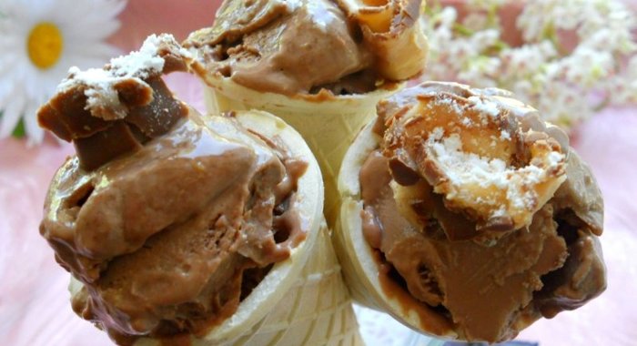 Мороженое шоколадное