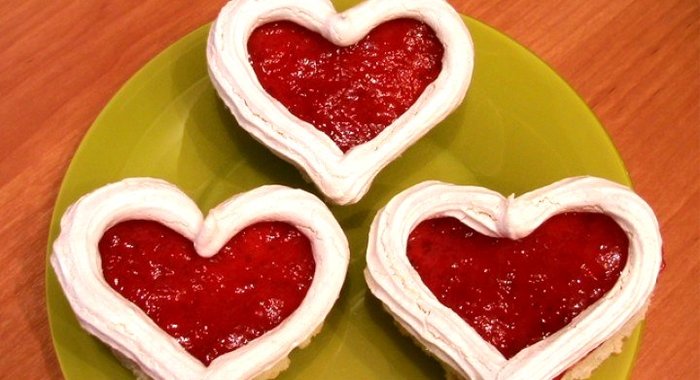 Пирожное «Валентинки»