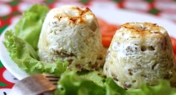 Вермишелевая запеканка с фаршем